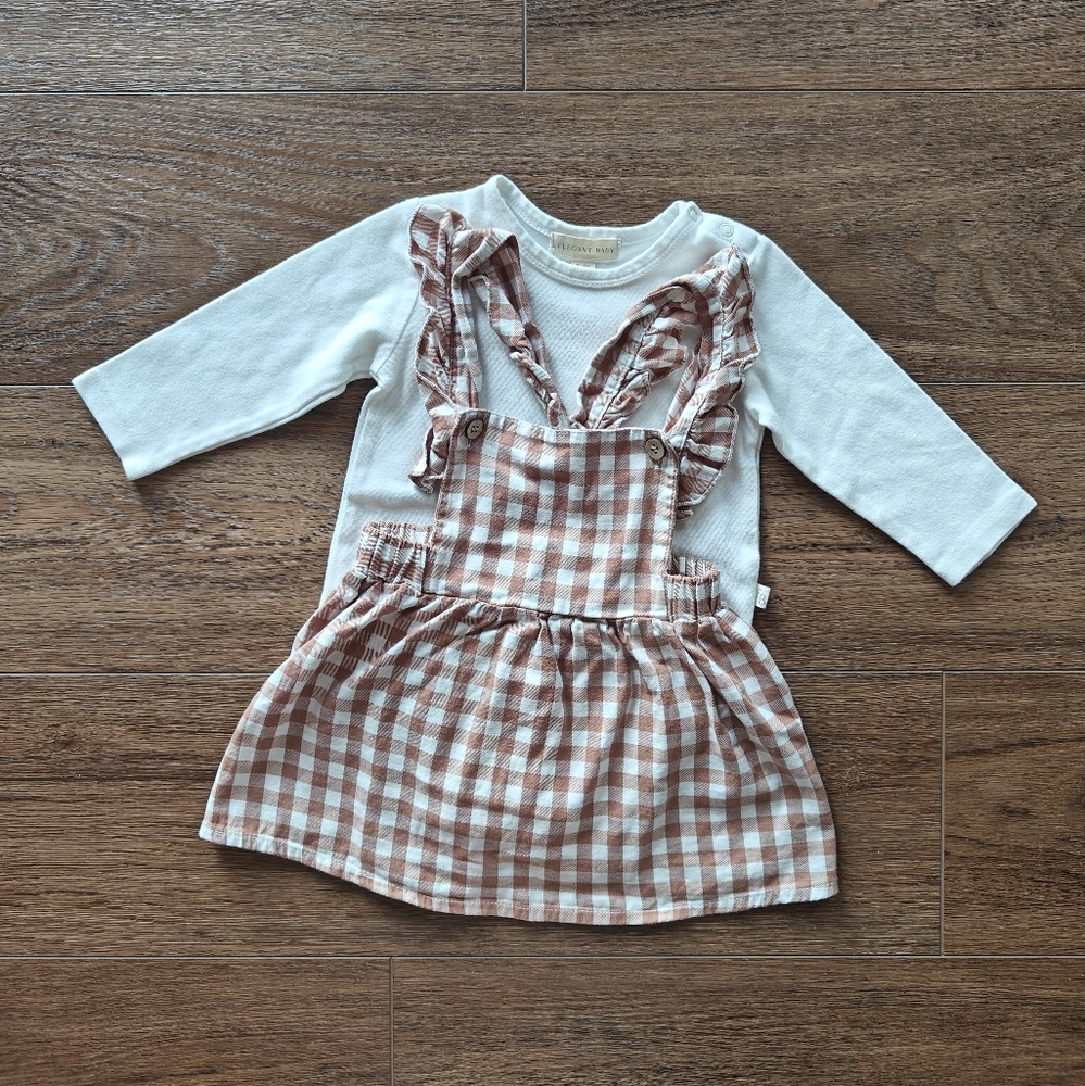 elegant baby gingham outfit easter